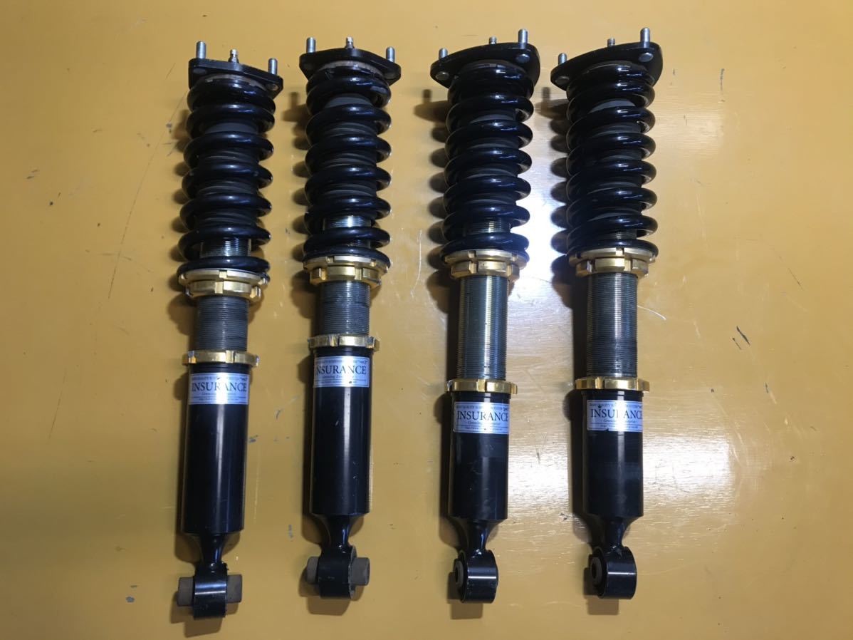 【全国無料，大人気】 良品 社外 クラウン 18系 GRS180 GRS182 GRS184 GRX120 121 フルタップ 式 車高調 ショック サス サスペンション INSURANCE 1台分 セット(サスペンションキット（一式）)｜売買されたオークション情報、yah サスペンションキット（一式）
