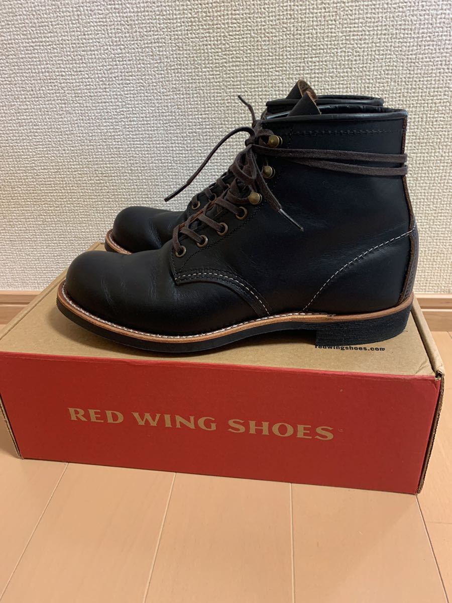 美品】レッドウィング 3345 8D ブラックスミス ブラックプレーリー 茶 