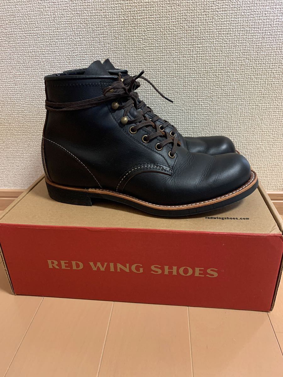 美品】レッドウィング 3345 8D ブラックスミス ブラックプレーリー 茶