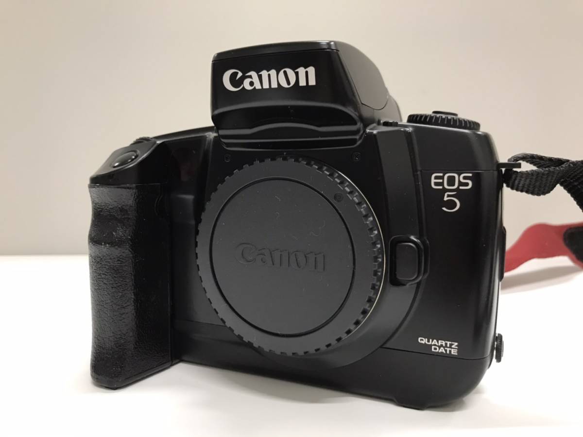 Canon EOS5 フィルムカメラ ボディ ストラップ 電池付 Canon EOS5 QD 一眼レフカメラ フィルムカメラ ボディ ストラップ付き
