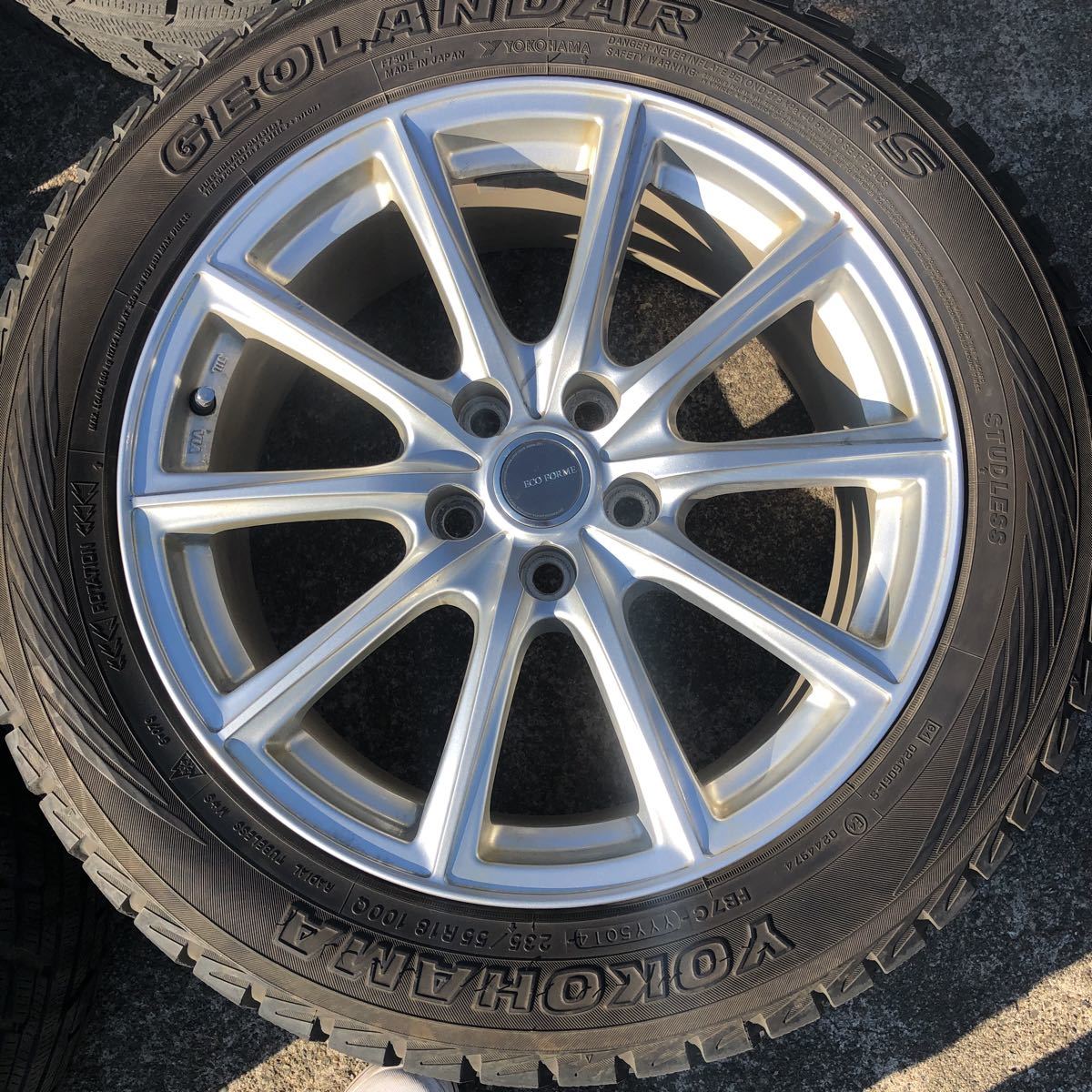 ハリアー chr rav4 等235 55 18 スタッドレスタイヤセット 4本 suv 