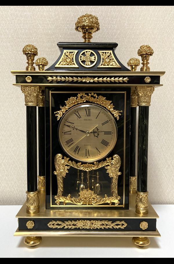 セイコー 高級 置時計 クオーツ 動作品 高さ46cm 昭和レトロ SEIKO