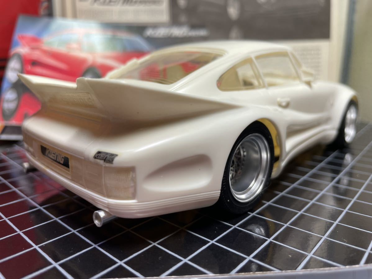 完成品 旧フジミ模型 1/24 ケーニッヒ.ポルシェ911ビトゥルボ 1989年式 