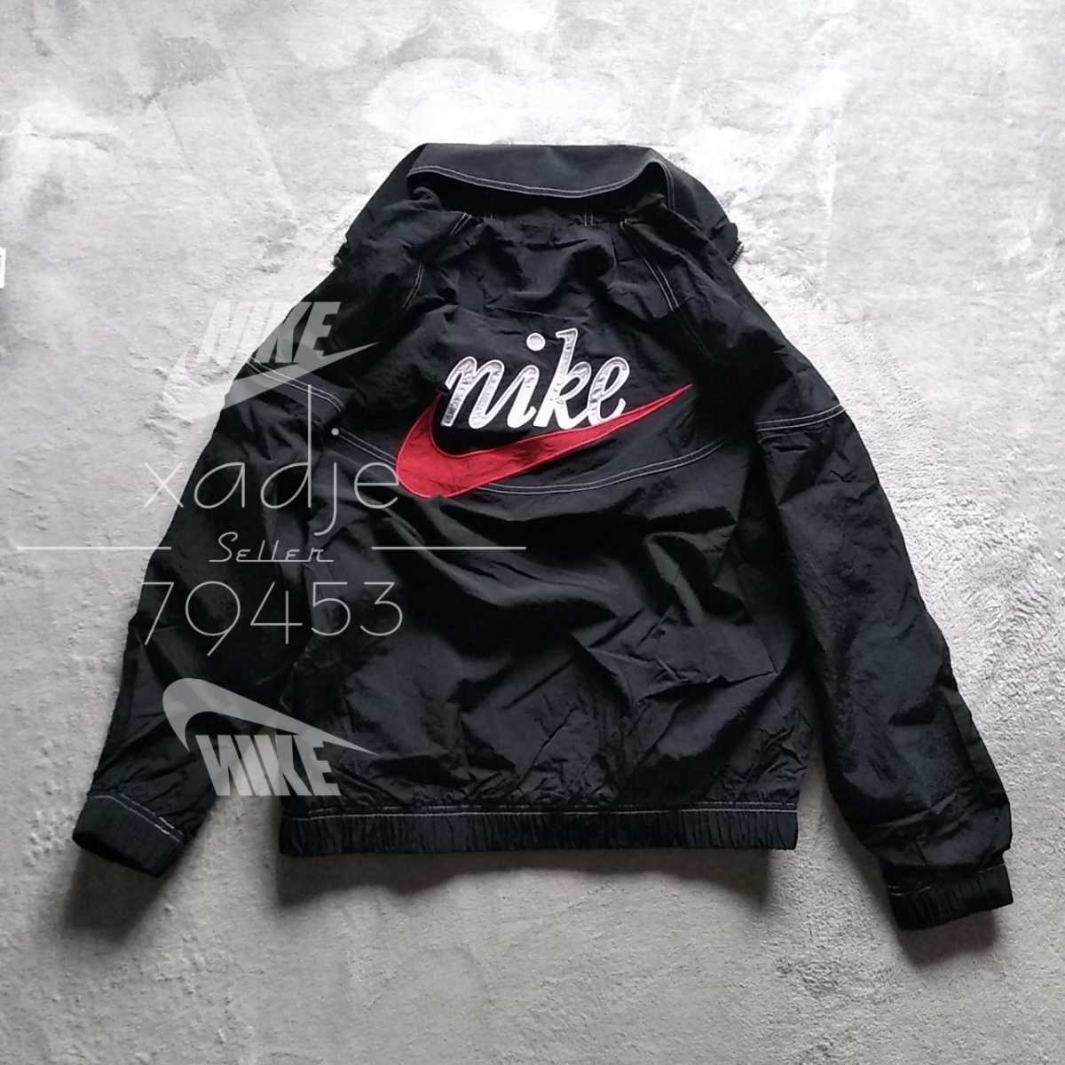 新品 正規品 NIKE ナイキ ナイロン ウィンドブレーカー ビッグロゴ 襟 