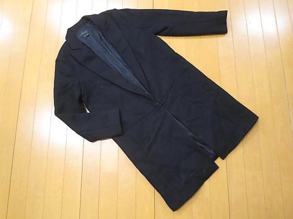 theory セオリー カシミヤ混 ロング コート sizeS/黒 ◇□ 新品 【公式 