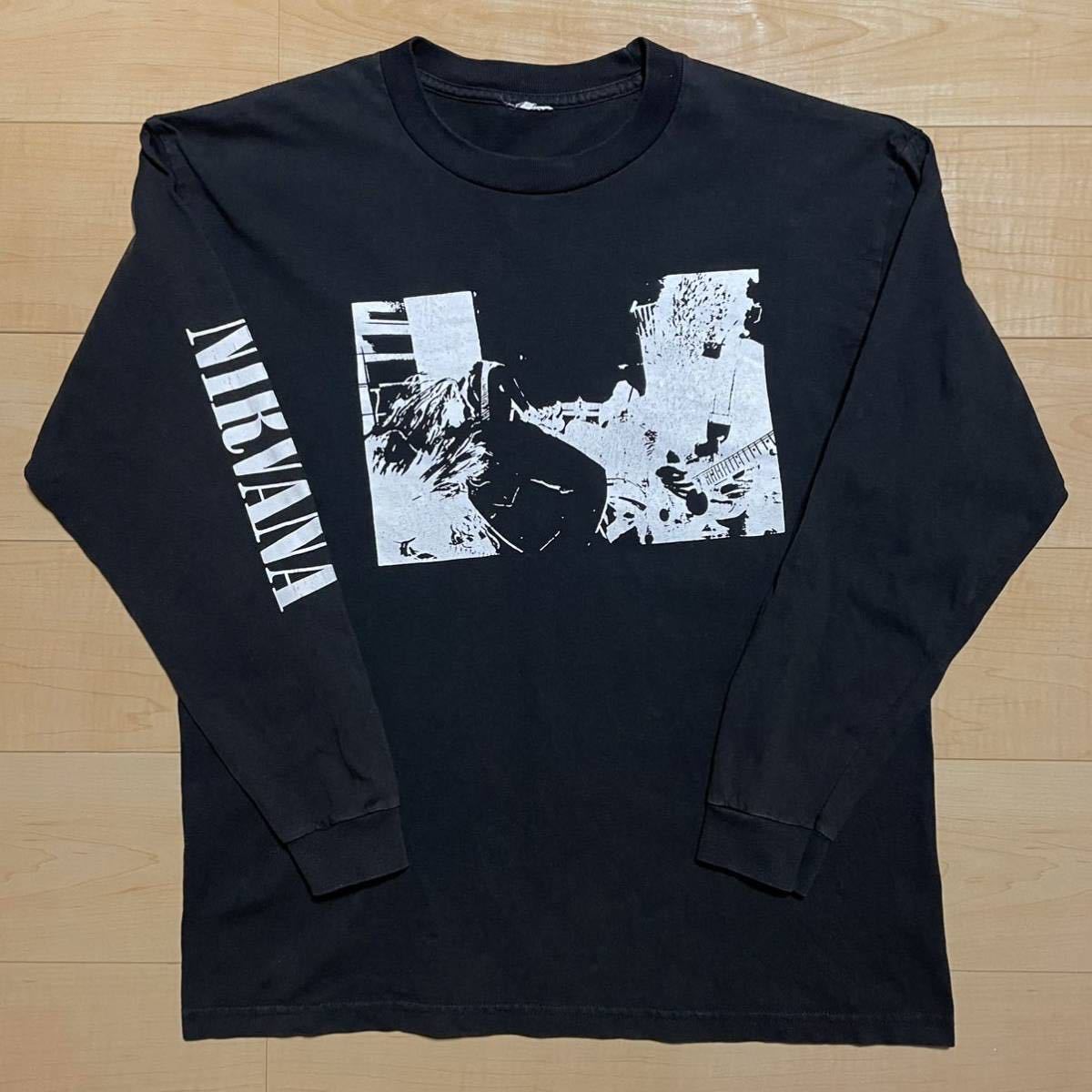 新作，正規品 90's NIRVANA BLEACH ロング Tシャツ ロンT 袖プリ ヴィンテージ ニルヴァーナ Kurt Cobain カートコバーン FEAR OF GOD Jerry Lorenzo(Tシャツ)｜売買されたオークション情報、yahooの商品情報をアーカイブ Tシャツ