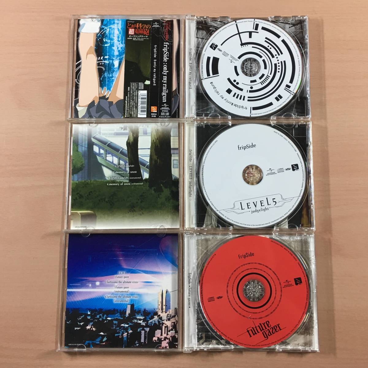 CD fripSide とある科学の超電磁砲 3枚セット only my railgun/LEVEL5