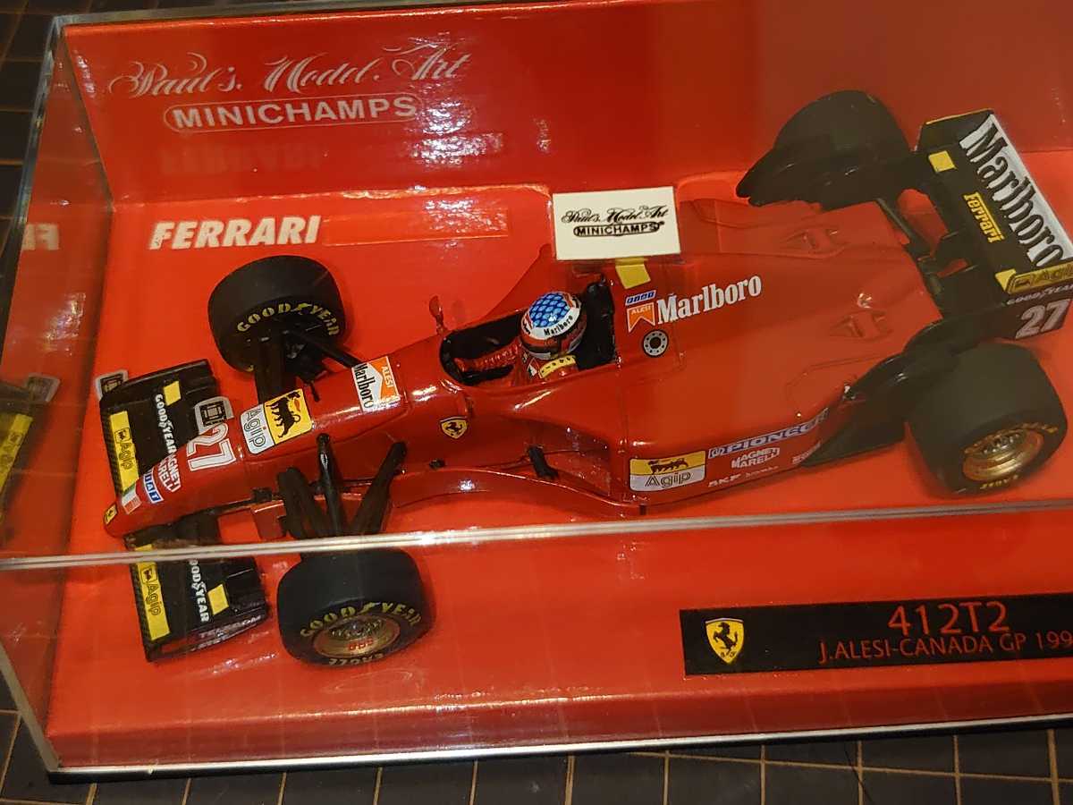 タバコ仕様 1/43 フェラーリ 412T2 アレジ 1995 FERRARI ALESI ミニカー