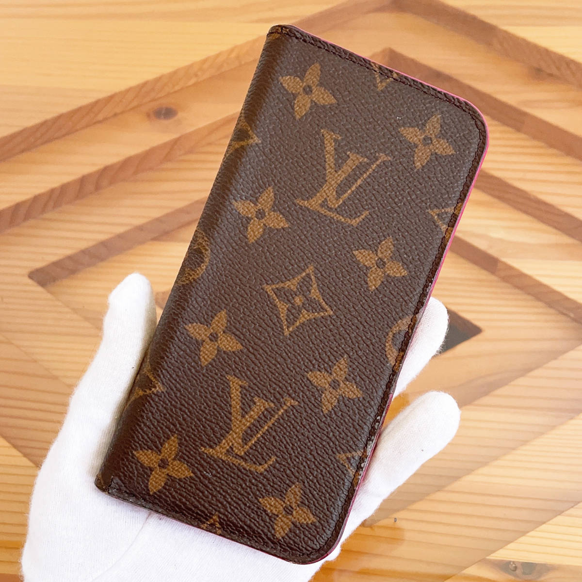 LOUIS VUITTON ♡ 新品 モノグラム iPhoneXケース ローズ（楽天市場  