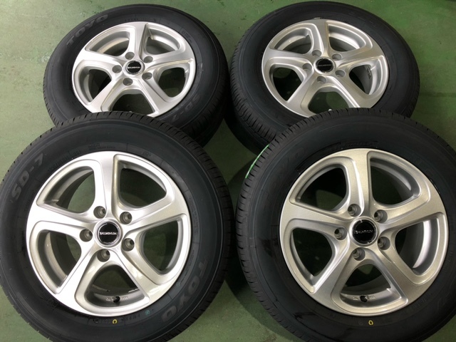 【驚きの破格値】 2021年製 トーヨータイヤ付 バルミナ 15インチ 6J+45 195/65R15 セレナ ランディ アイシス ルミオン オーリス プリメーラ(ラジアルタイヤ)｜売買されたオークション情報、yahooの商品情報をアーカ 5穴