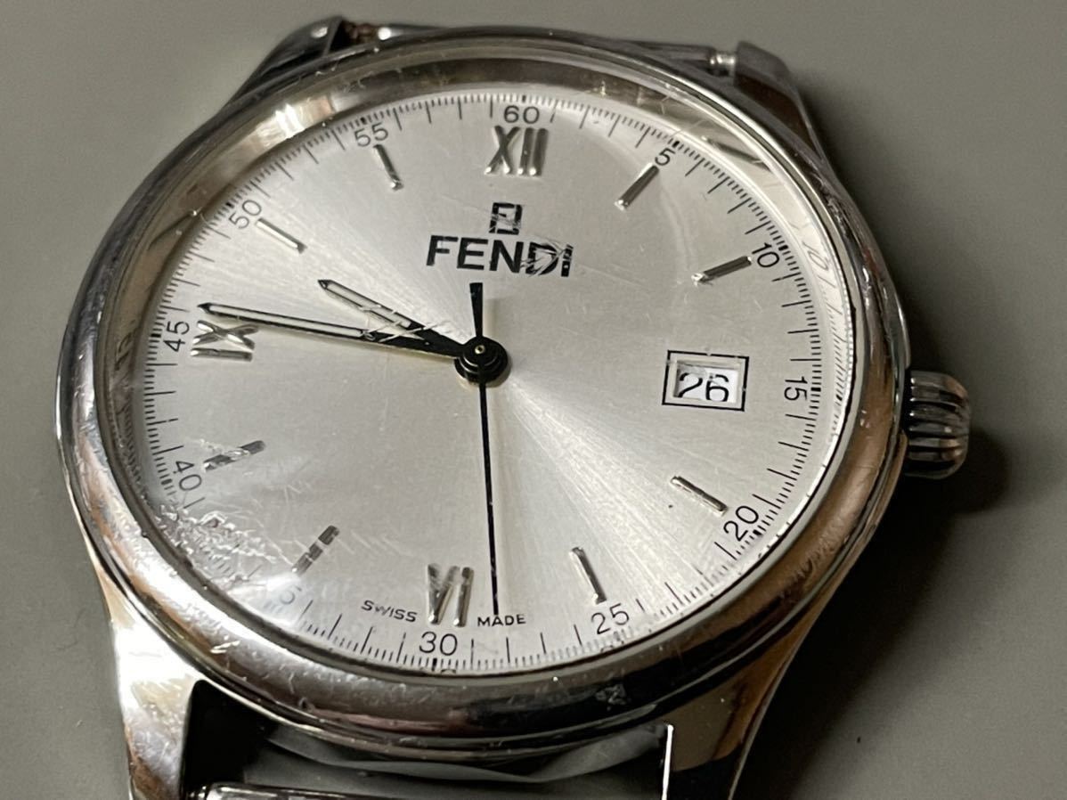 1円〜◇ FENDI フェンディ orologi 210G 020-460 クォーツ SWISS MADE 