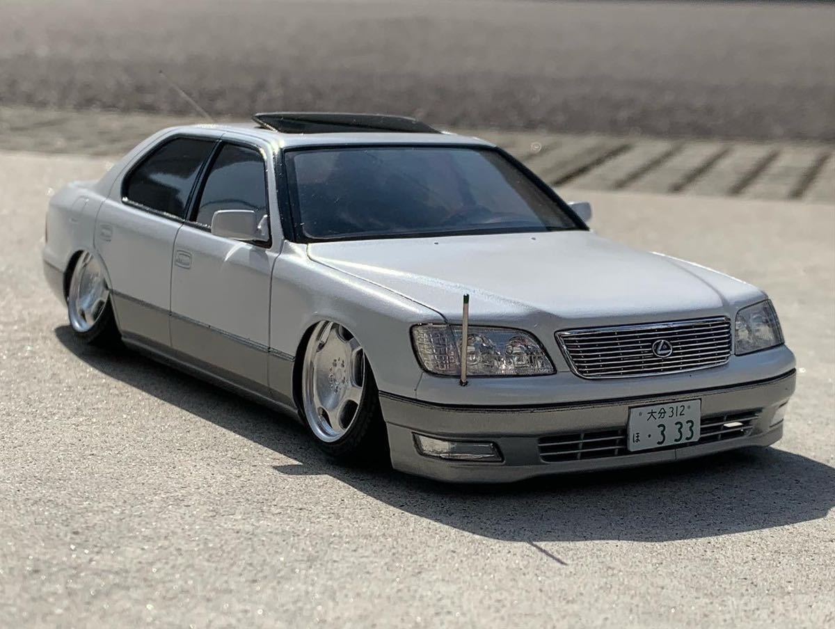 1/24 LEXUS レクサス LS400 カールソン 純ベタ 完成品 検 セルシオ 20