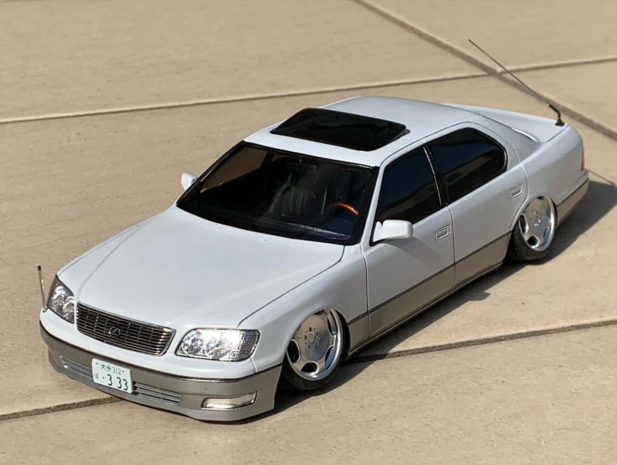 1/24 LEXUS レクサス LS400 カールソン 純ベタ 完成品 検 セルシオ 20 