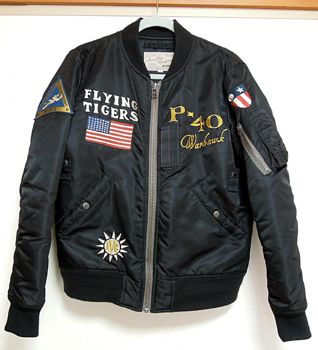 AVIREX MA-1コマーシャルモデル AVG FLYING TIGER M ma-1 ファッション