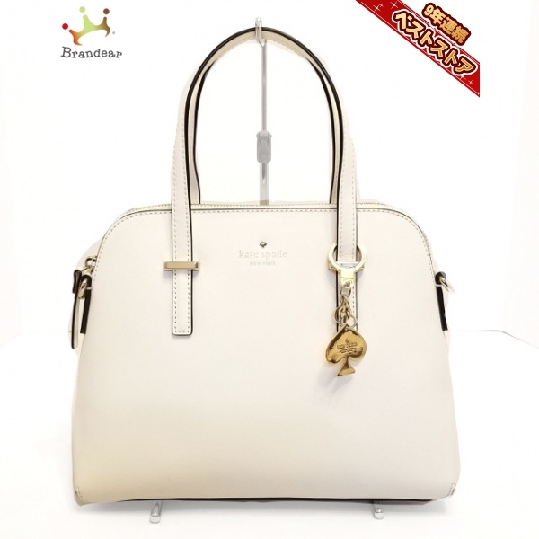 新作入荷，品質保証 ケイトスペード Kate spade ハンドバッグ PXRU4471 シダーストリートメイズ レザー 白 バッグ(ハンドバッグ)｜売買されたオークション情報、yahooの商品情報をアーカイブ公開 - オークファン かばん、バッグ