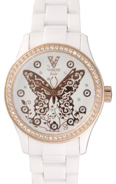 新品 VABENE ITALY★５ATM パピヨン★バタフライ ヴァベーネ 白