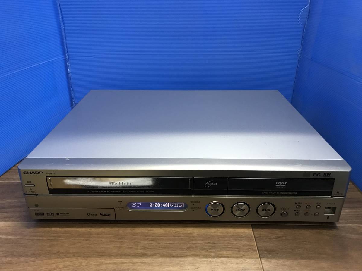 値下げ】HDD DVD VHS レコーダー シャープ DV-TR12 SHARP DVD