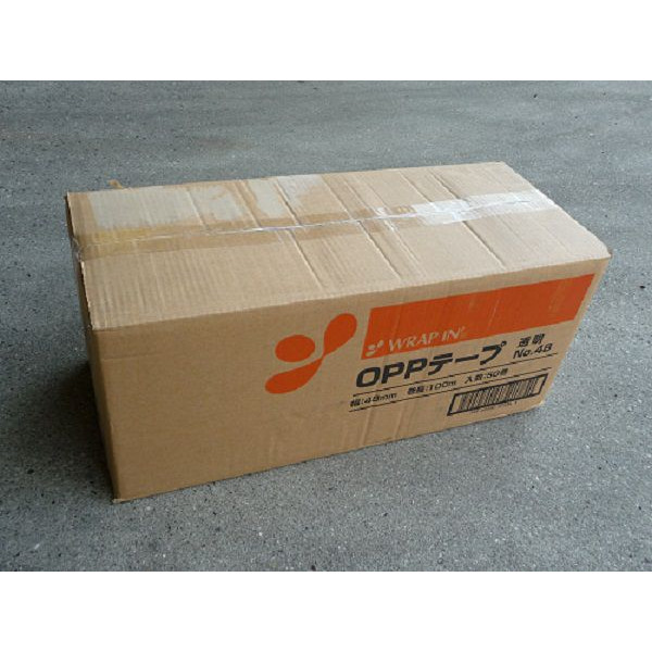 送料無料■OPPテープ透明　No48　48mm×100m　1箱（50巻）