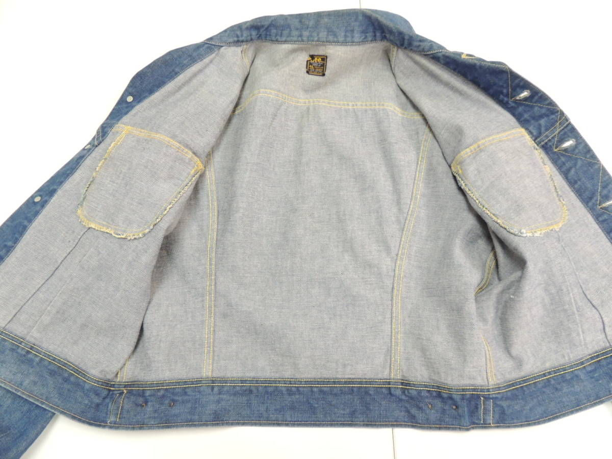 ◇ 70S VINTAGEリー LEE 101-J デニム ジャケット 46サイズ UNION MADE 