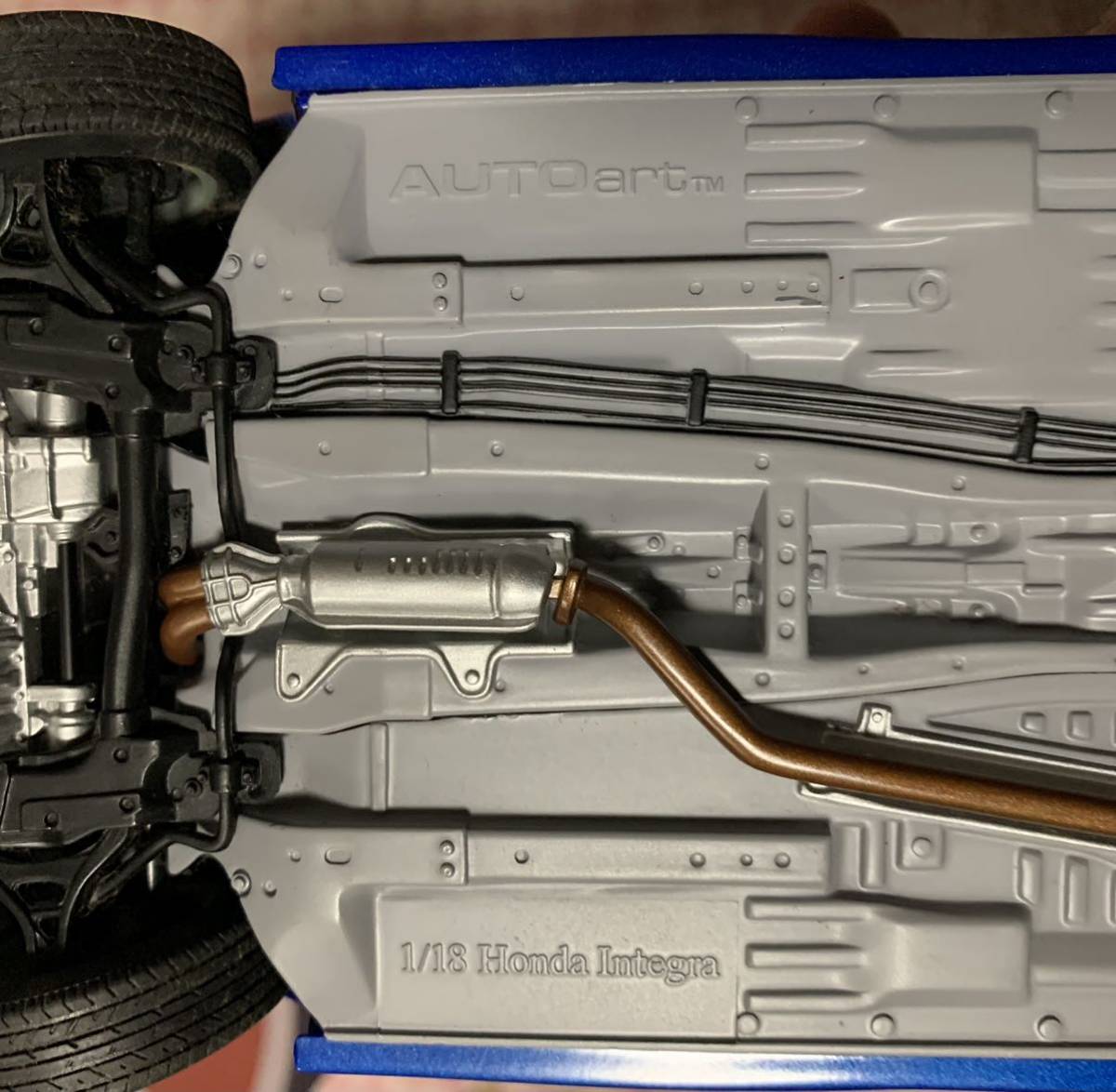 1/18 オートアート ホンダ インテグラ タイプR DC5 ブルー 難あり 