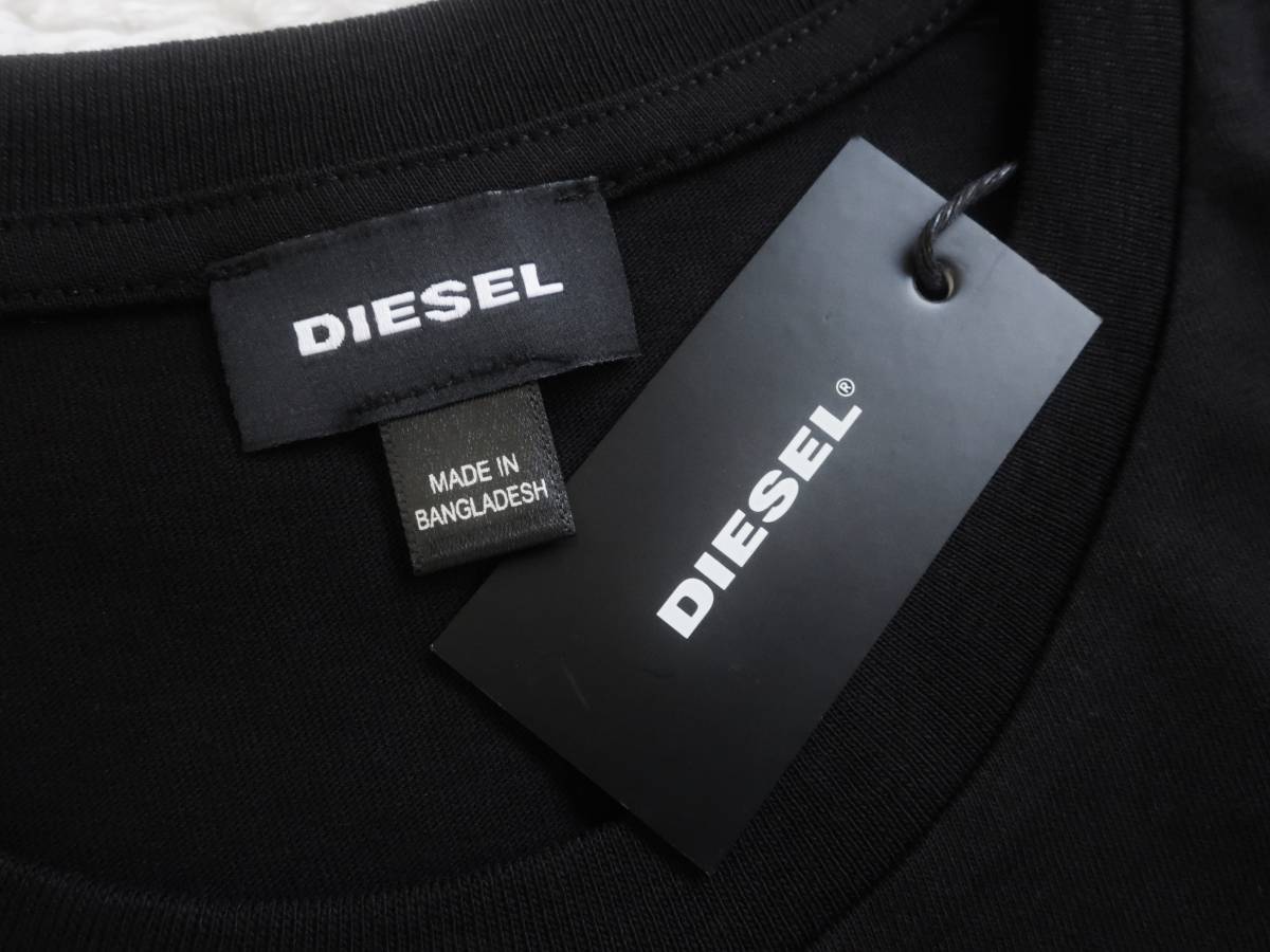 新品☆ディーゼル DIESEL☆セクシーな ブラック グラフィック Tシャツ 