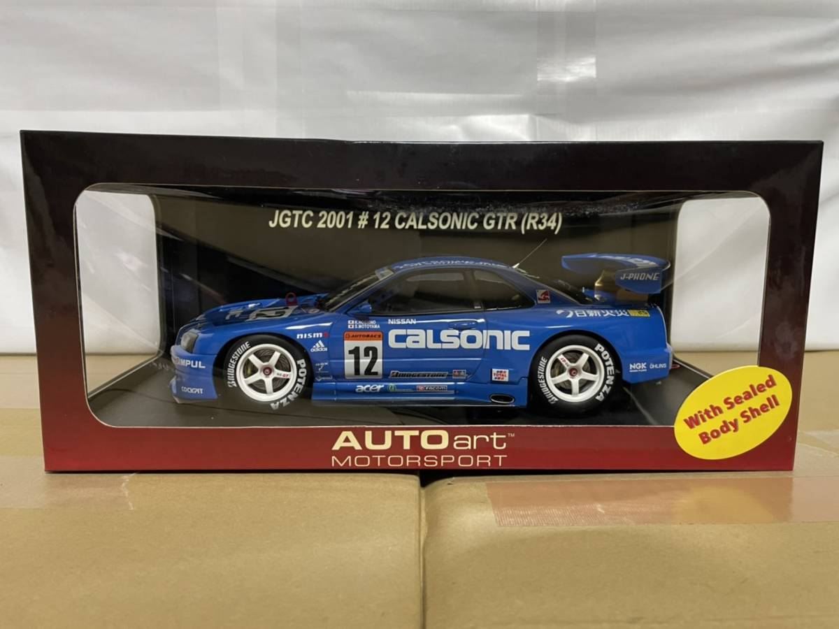0 JGTC AUTOart #12 R34 1:18 Nissan Skyline 1⁄18 Calsonic GTR GT-R