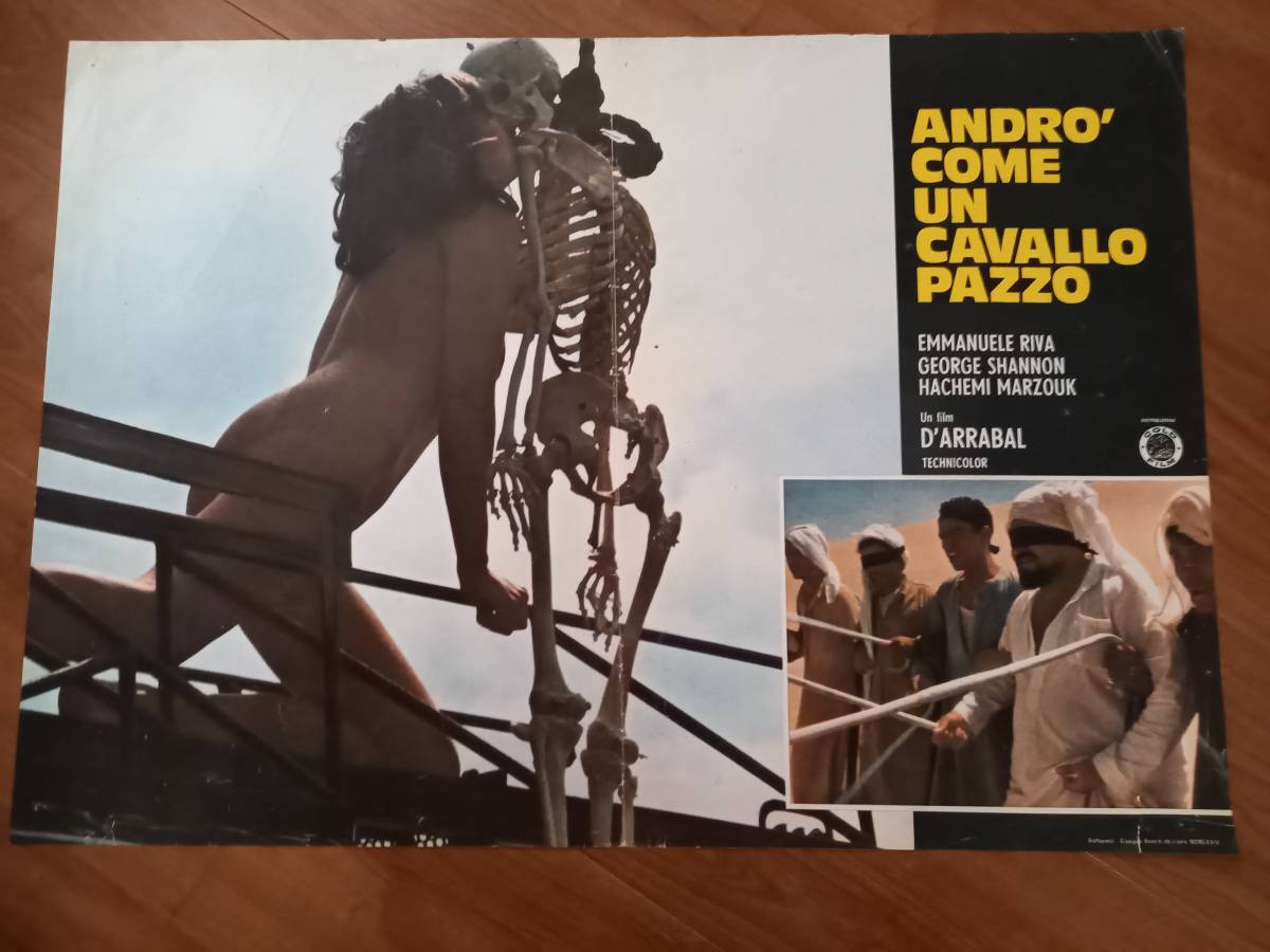 伊オリジナルポスター エマニュエル リヴァ 裸の女が骸骨にキス クレージー ホース ホラー サスペンス 売買されたオークション情報 Yahooの商品情報をアーカイブ公開 オークファン Aucfan Com