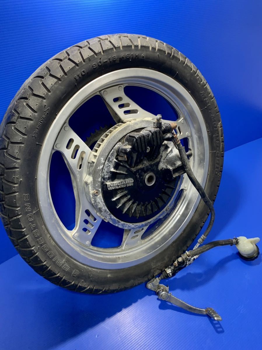 VF400F 純正リアホイール インボード類セット NC13 希少 当時物
