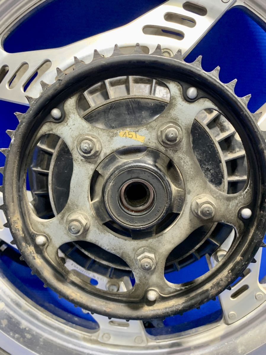 VF400F リアホイール　純正　CBX400F CBR400F 流用　ワイド VF400F 純正リアホイール インボード類セット NC13 希少 当時物
