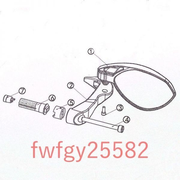 送料無料 好評 fwD04:オートバイ ユニバーサル 汎用 ハンドル バー エンド バック ミラー ハンド ガード レバー Mv アグスタ BMW対応_3