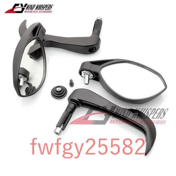 送料無料 好評 fwD04:オートバイ ユニバーサル 汎用 ハンドル バー エンド バック ミラー ハンド ガード レバー Mv アグスタ BMW対応_5