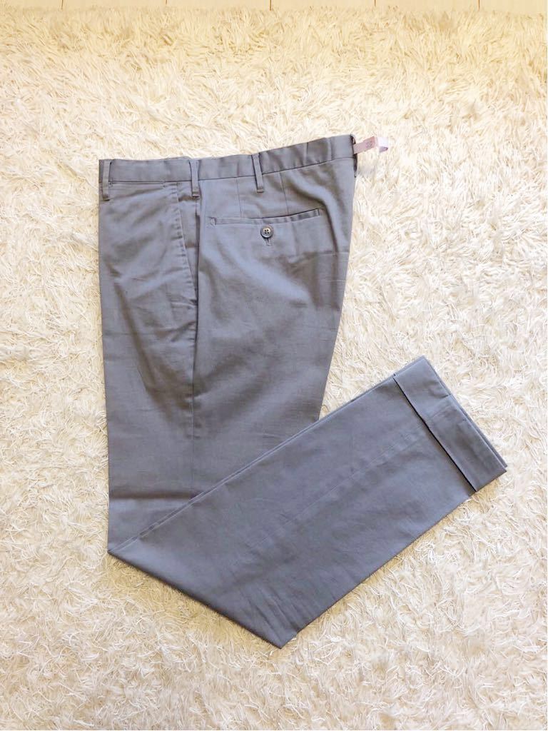 ロータ ノープリーツ ウールパンツ 0 Rota x ヴァージンウール トロピカル SALE40ROTA イタリア製 rota（素材（生地・毛糸）綿・コットン）（メンズ [秋冬] 美品 正規品 ブラウン025 グレー×イエローウィンドペーン
