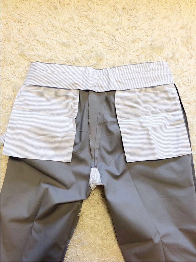 ロータ ノープリーツ ウールパンツ 0 Rota x ヴァージンウール トロピカル SALE40ROTA イタリア製 rota（素材（生地・毛糸）綿・コットン）（メンズ [秋冬] 美品 正規品 ブラウン025 グレー×イエローウィンドペーン