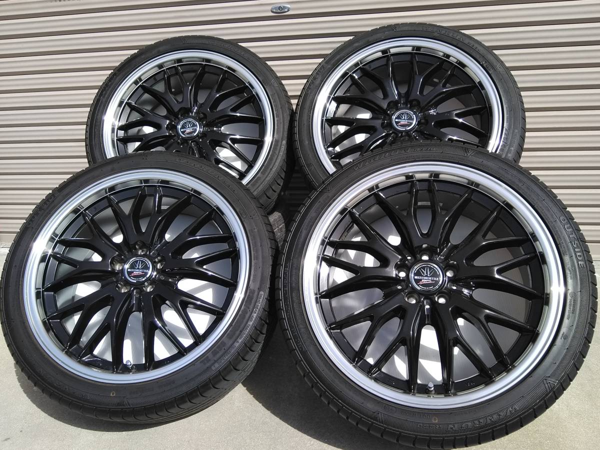 美品！pcd100 5H！ロクサーニ マルチフォルケッタⅡ！225/40R18！30 50 