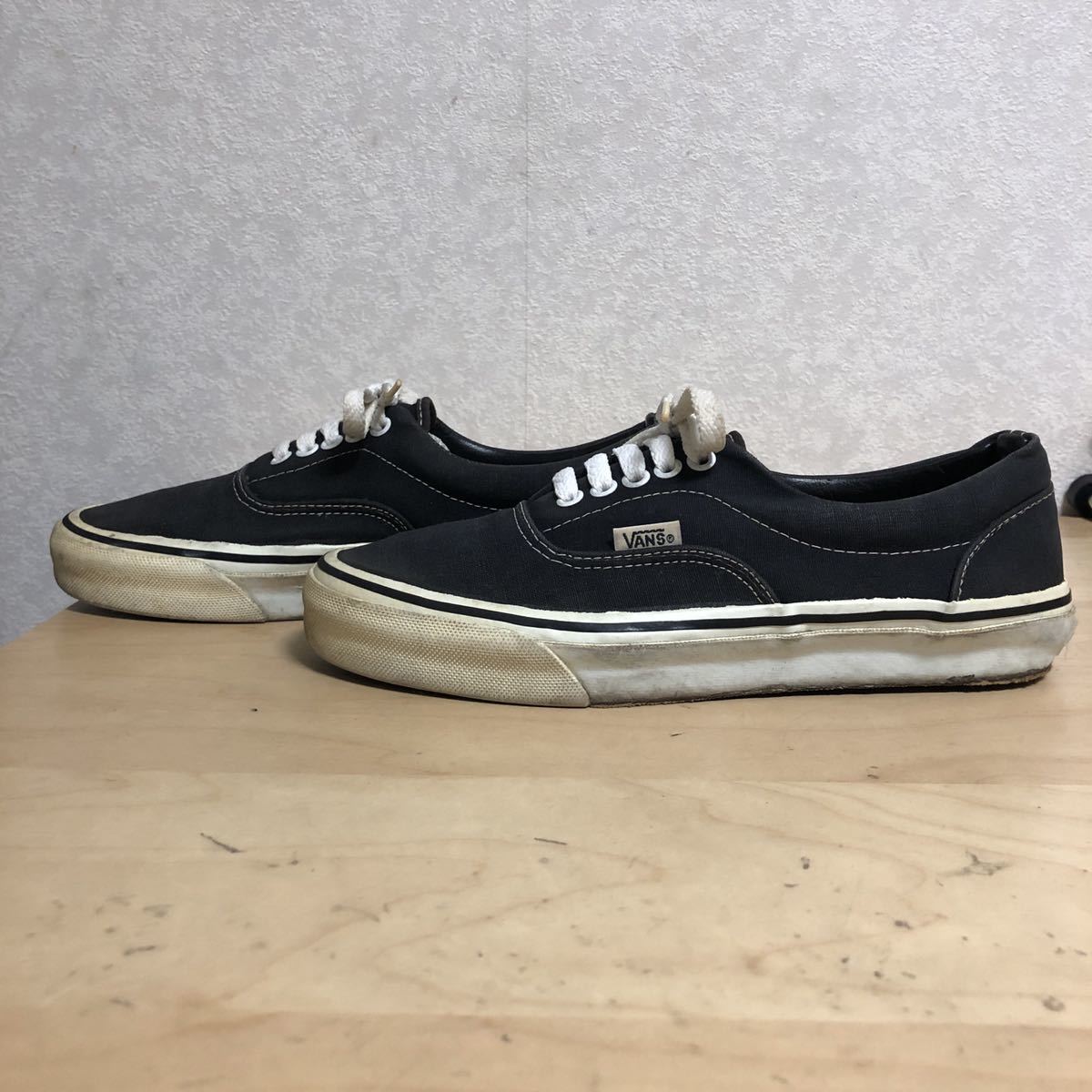 USA製 80s VANS ERA ブラック アメリカ製 バンズ Authentic ビンテージ 