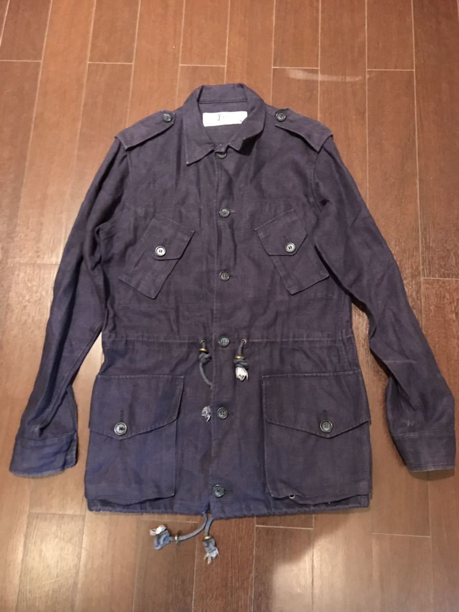 【人気セール，送料無料】＜FAKE LONDON/フェイクロンドン＞リネン素材 ミリタリージャケット(ジャンパー、ブルゾン)｜売買されたオークション情報、yahooの商品情報をアーカイブ公開 - オークファン 男性用