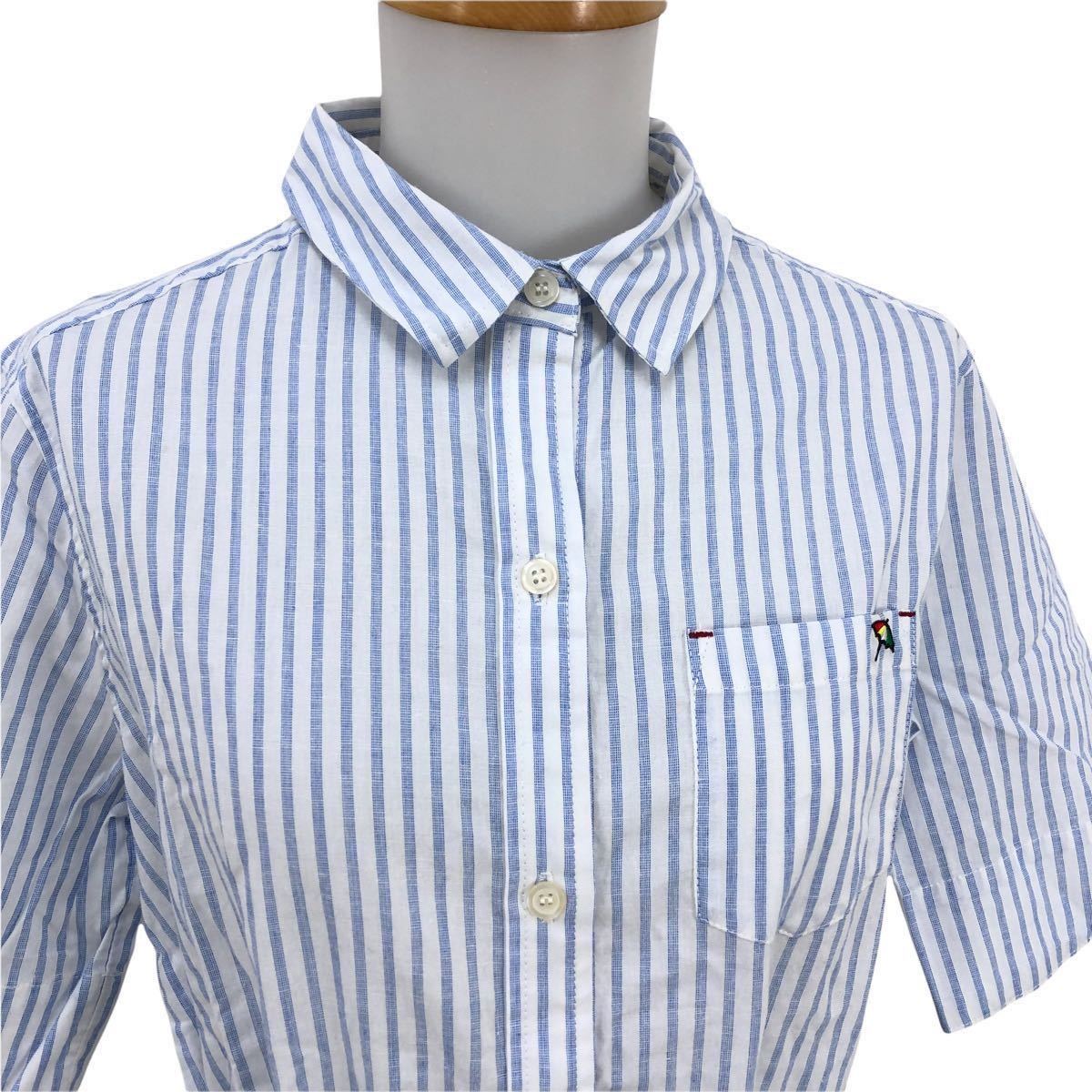 Nm015 品 Arnold Palmer Classic Style アーノルドパーマー ストライプ 柄 シャツワンピース ワンピ 半袖 麻混 綿 水色 2 自宅保管品 女性用 売買されたオークション情報 Yahooの商品情報をアーカイブ公開 オークファン Aucfan Com