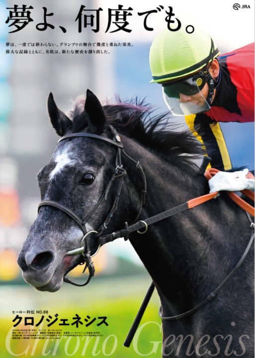 JRAヒーロー列伝＃88 クロノジェネシス B1サイズ 非売品(競馬)｜売買