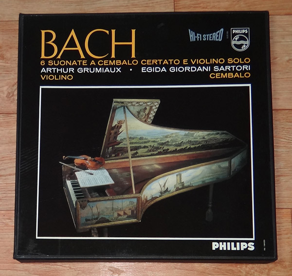 蘭PHILIPS バッハ:Vnソナタ集 グリュミオー