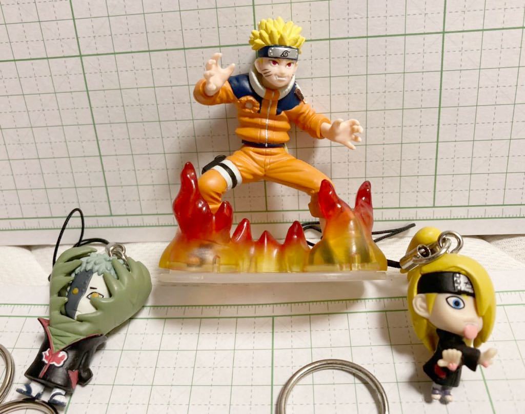 ナルト ミニフィギュア ラバーキーホルダー 11個 中古美品 マイト