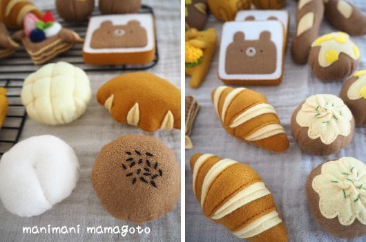型紙 パン屋さん フェルトままごと 手芸 手作り おもちゃ Manimani Mamagoto ハンドメイド型紙 型紙 売買されたオークション情報 Yahooの商品情報をアーカイブ公開 オークファン Aucfan Com