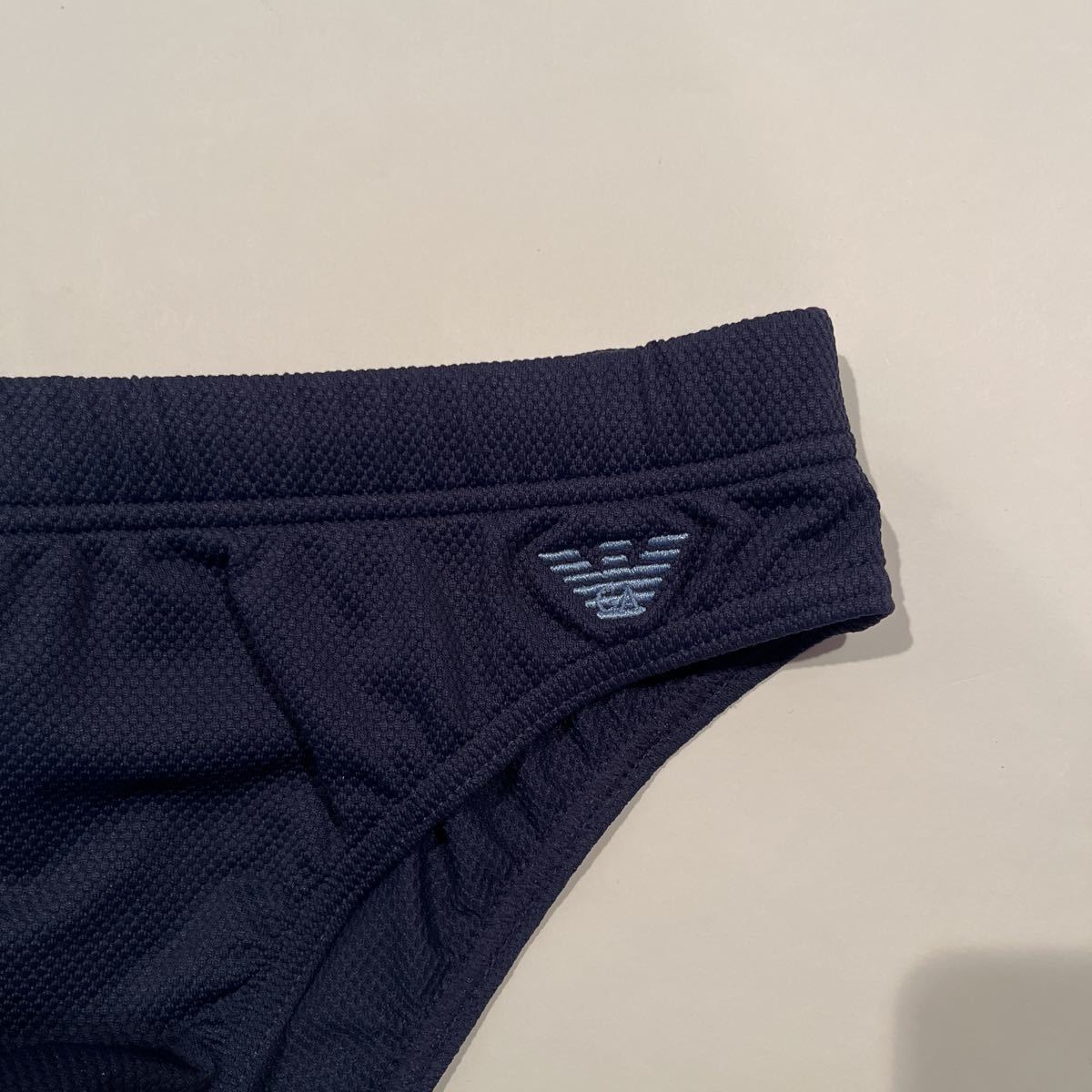 EMPORIO ARMANI エンポリオアルマーニ 競泳水着 競パン 46 ネイビー 