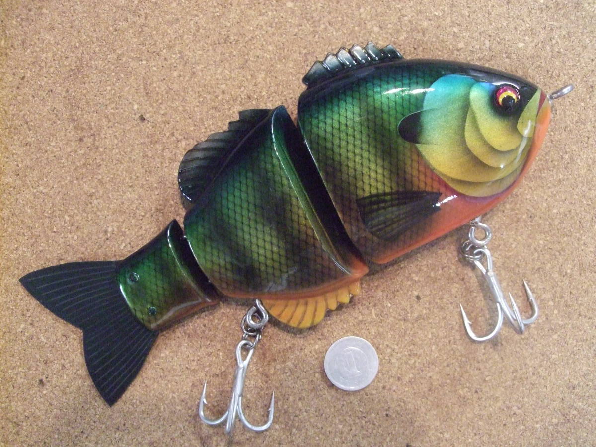 ハンドメイドルアー第1195弾 踊り食い ギル型ビッグベイト 0s ビッグベイト 売買されたオークション情報 Yahooの商品情報をアーカイブ公開 オークファン Aucfan Com