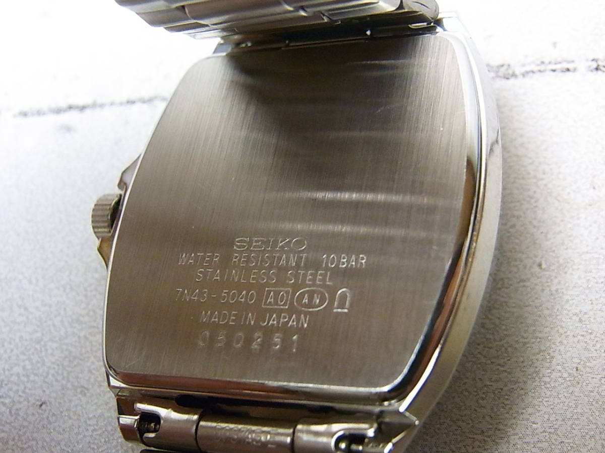 SEIKO/セイコー SPIRIT(スピリット) クォーツ腕時計 7N43-5040 稼働中 