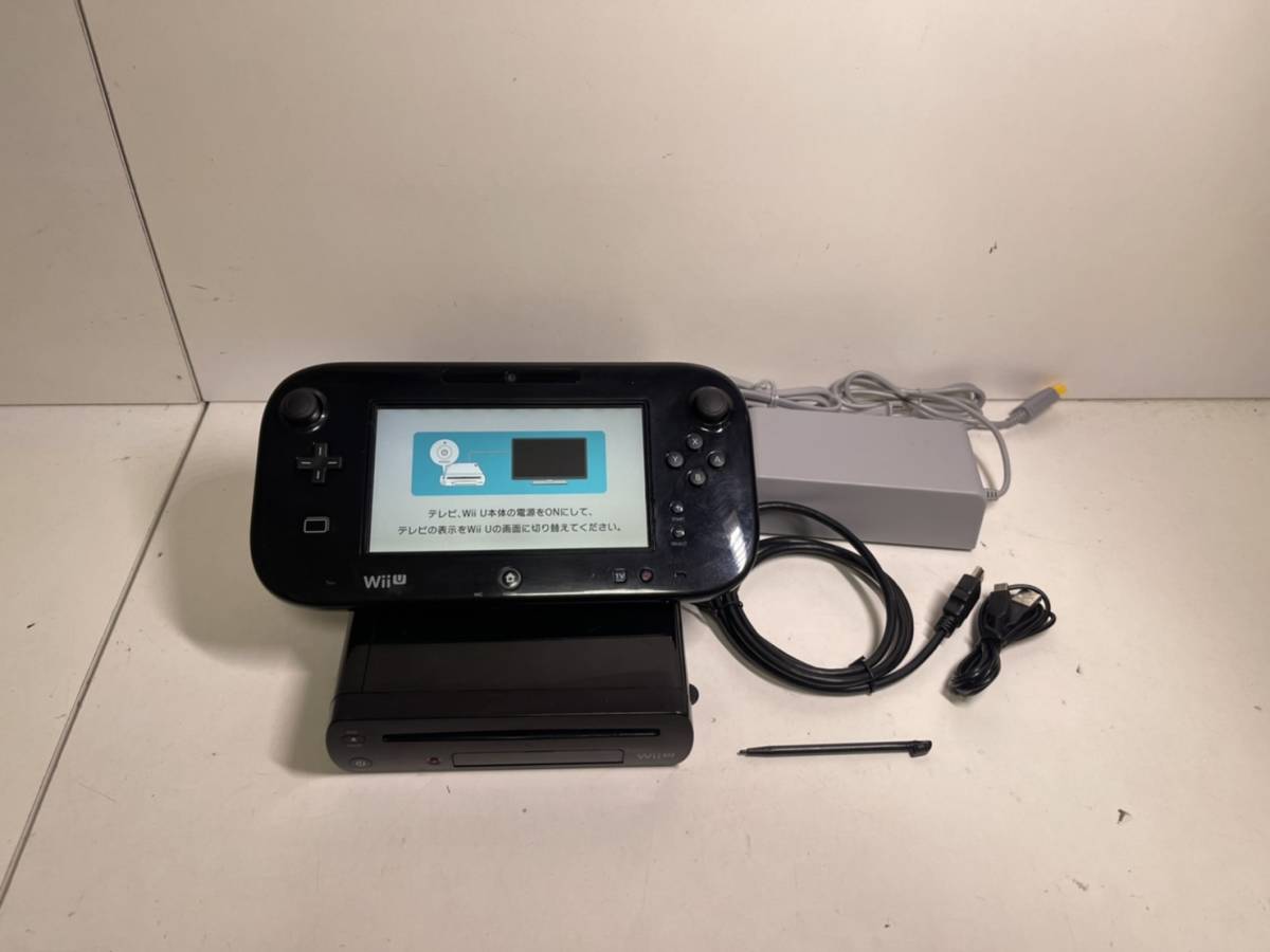 1円 任天堂 Wiiu 本体セット プレミアム セット クロ Hdd容量 32gb み ゲームパッド アダプタ Wii U本体 売買されたオークション情報 Yahooの商品情報をアーカイブ公開 オークファン Aucfan Com