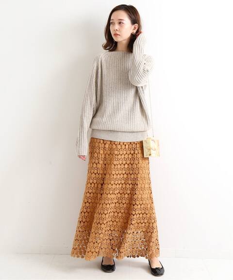 定価2万 2020 IENAイエナ◇LUANA 贅沢仕立てのINDIAコットンレース  