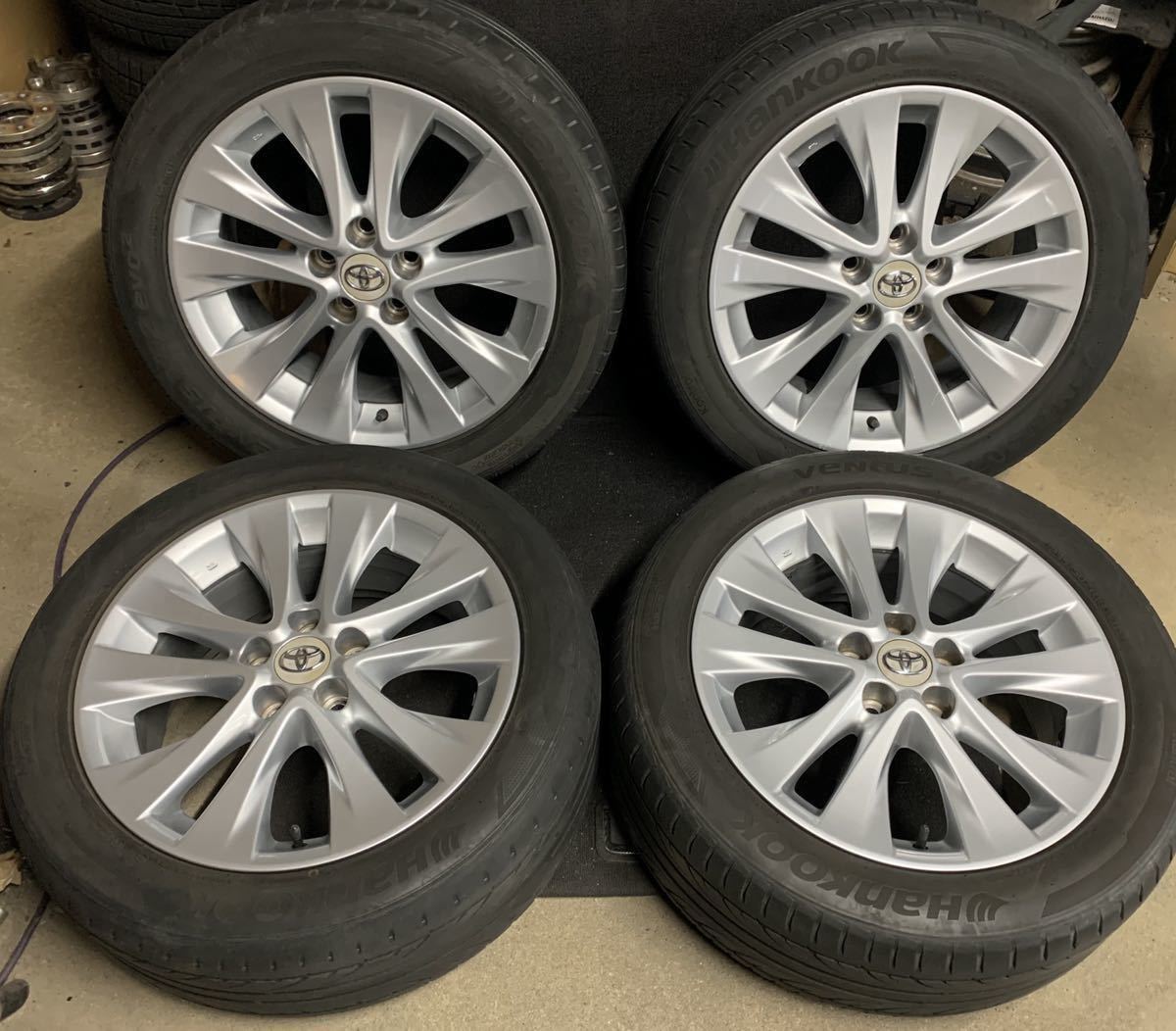 ヴェルファイア 20系 R18 7.5J+45 5穴 PCD114.3 ハブ径60 平皿  