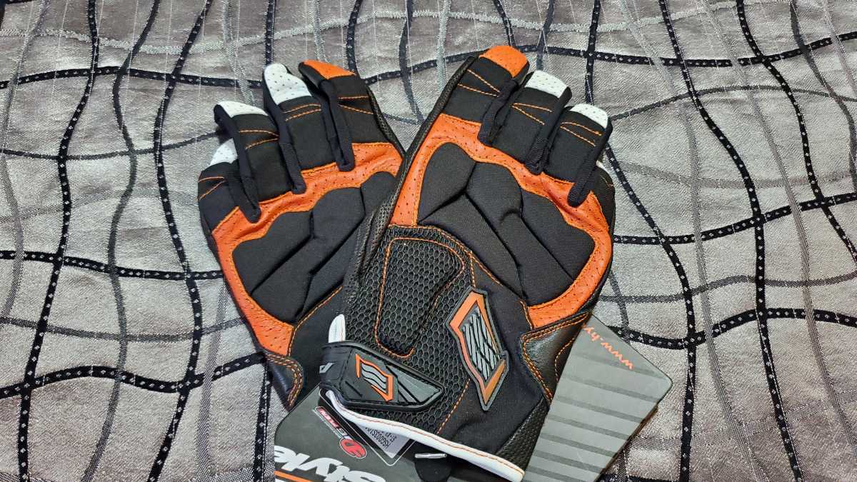 HYOD SpeedStyle レザーグローブ ホワイト⁄オレンジ⁄ブラック HYOD