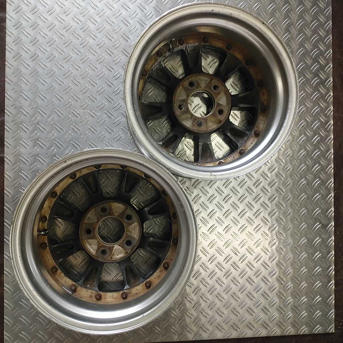 ☆ ワタナベ 8スポーク【 15 × 6.5j +34 pcd114.3 5穴 】2本 セット