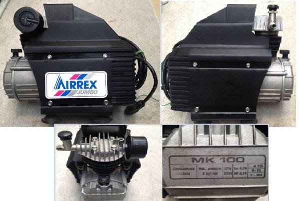□ コンプレッサー AIRREX JUMBO MK100 アネスト岩田 おまけ4点 □ コンプレッサー AIRREX JUMBO MK100 アネスト岩田 おまけ4点